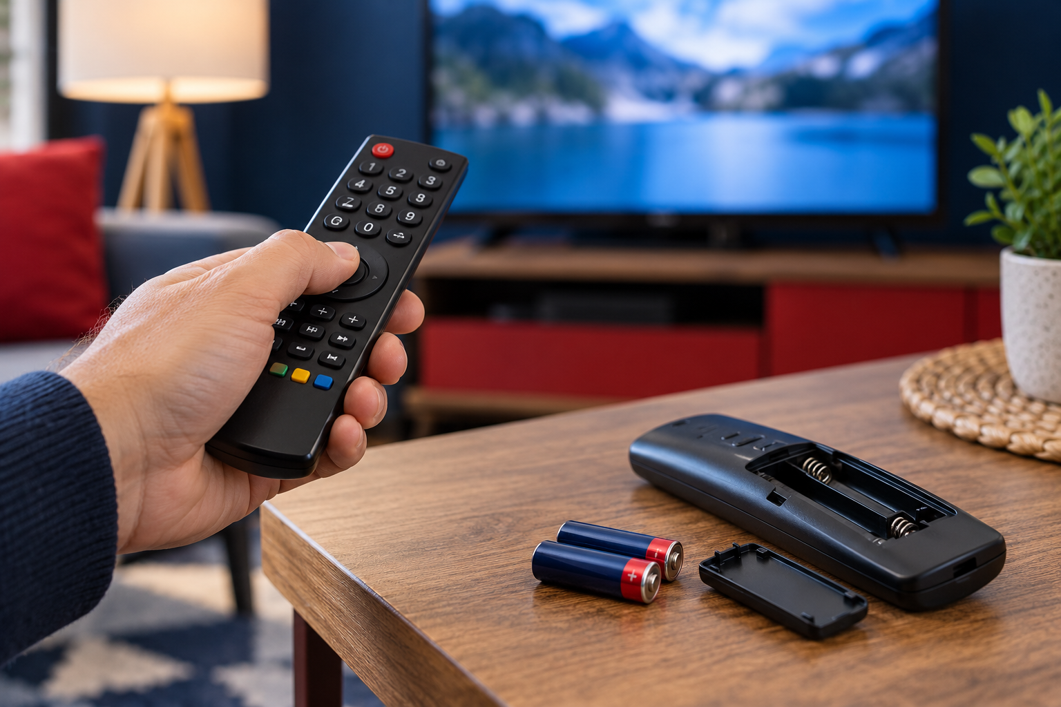 Television remote controls and replacement batteries